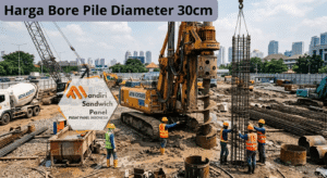 harga bore pile diameter 30cm