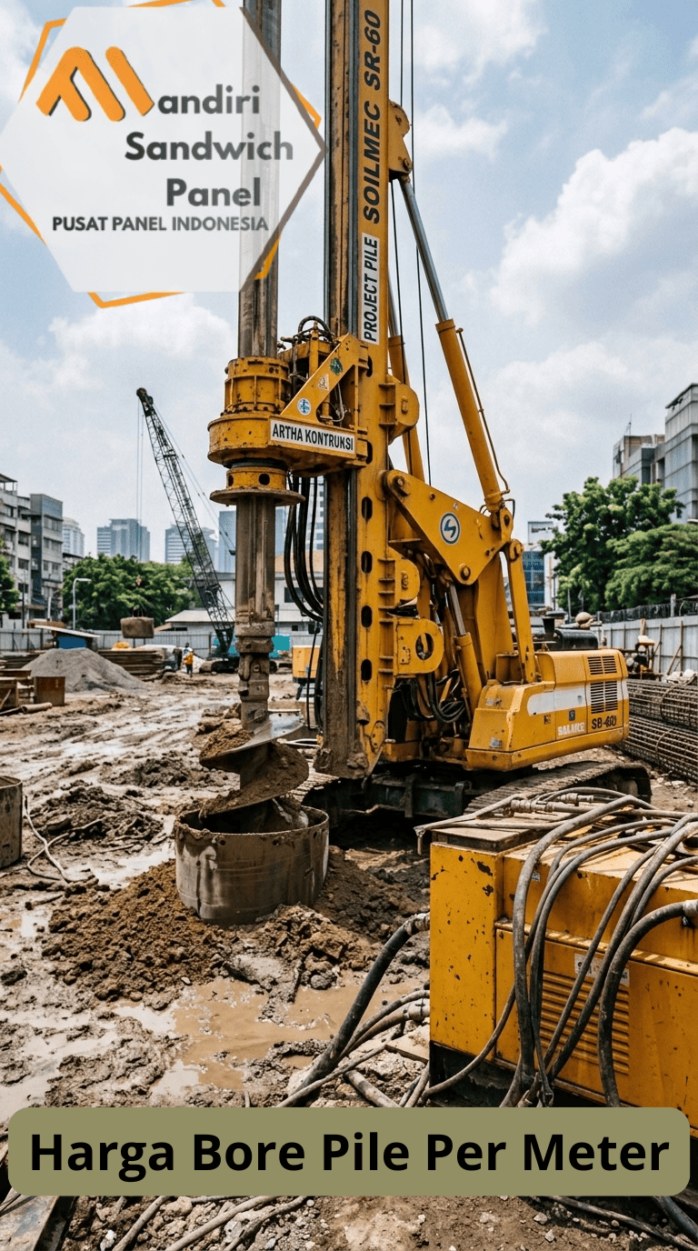 harga bore pile per meter