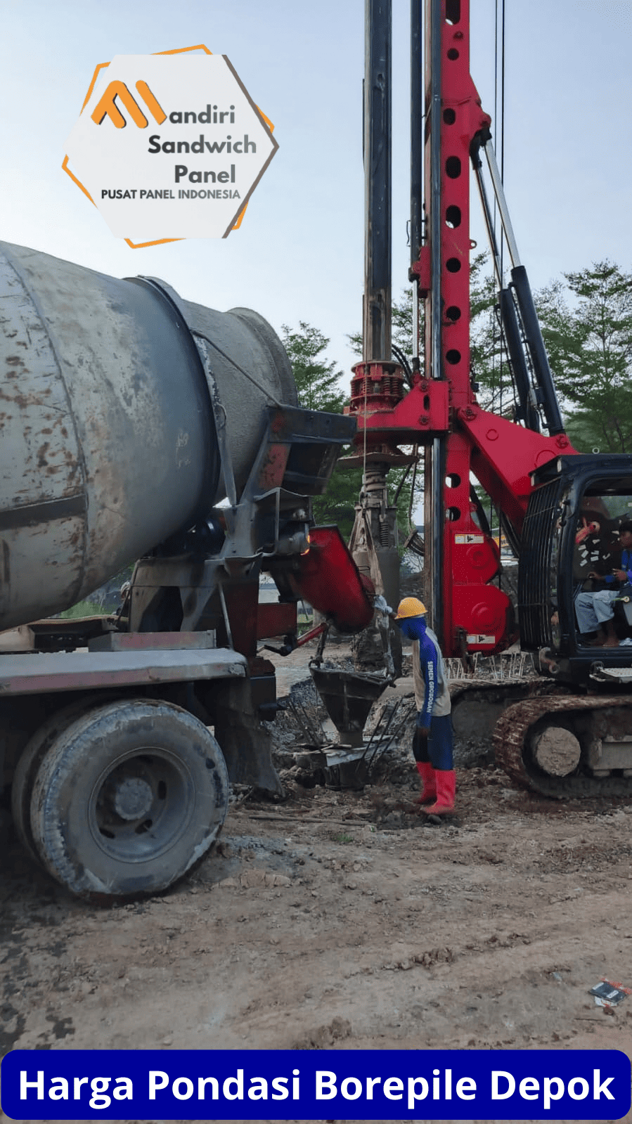 harga pondasi borepile depok
