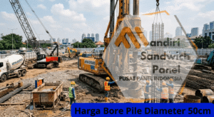 harga bore pile diameter 50cm